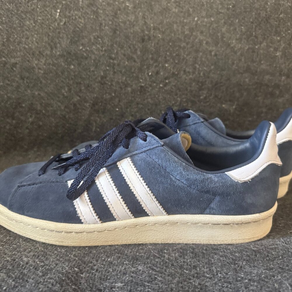 Adidas Campus 80s Collegiate Navy Cloud White Off White FZ6153 Men's 9.5